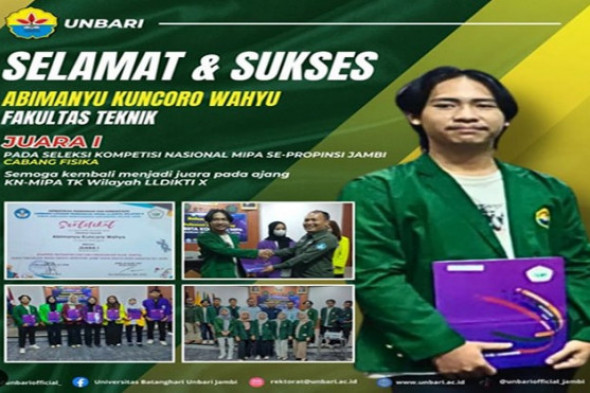 Mahasiswa Universitas Batanghari Menjadi Juara 1